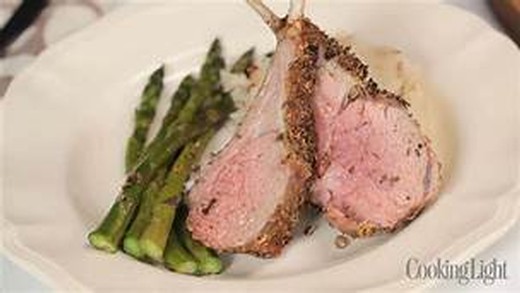 Caraway and Fennel Crusted Loin of Lamb with Mustard Sauce